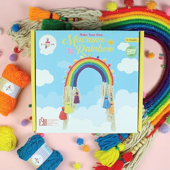 Magical Macrame Rainbow Activity Box