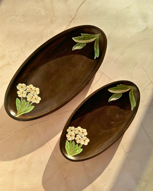 Vinca Platter Set of 2