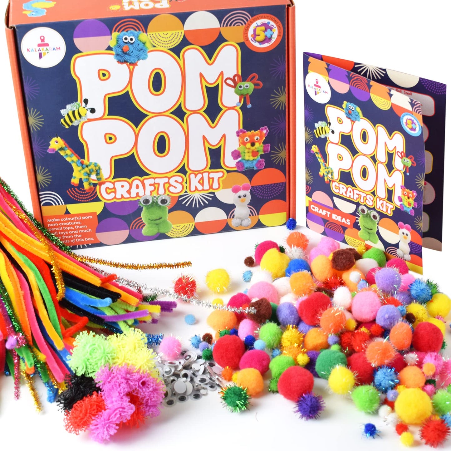 Pom Pom Crafts Kit for Kids